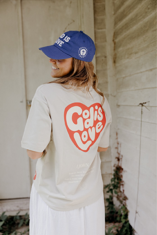 God Is Love Oversized Cortee Shirt