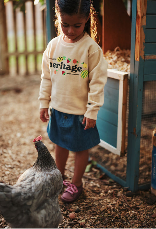 Kids Heritage Sweater - oynx solomon collection