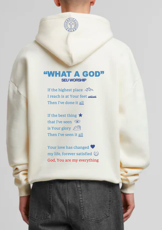 What A God Cream Hoodie