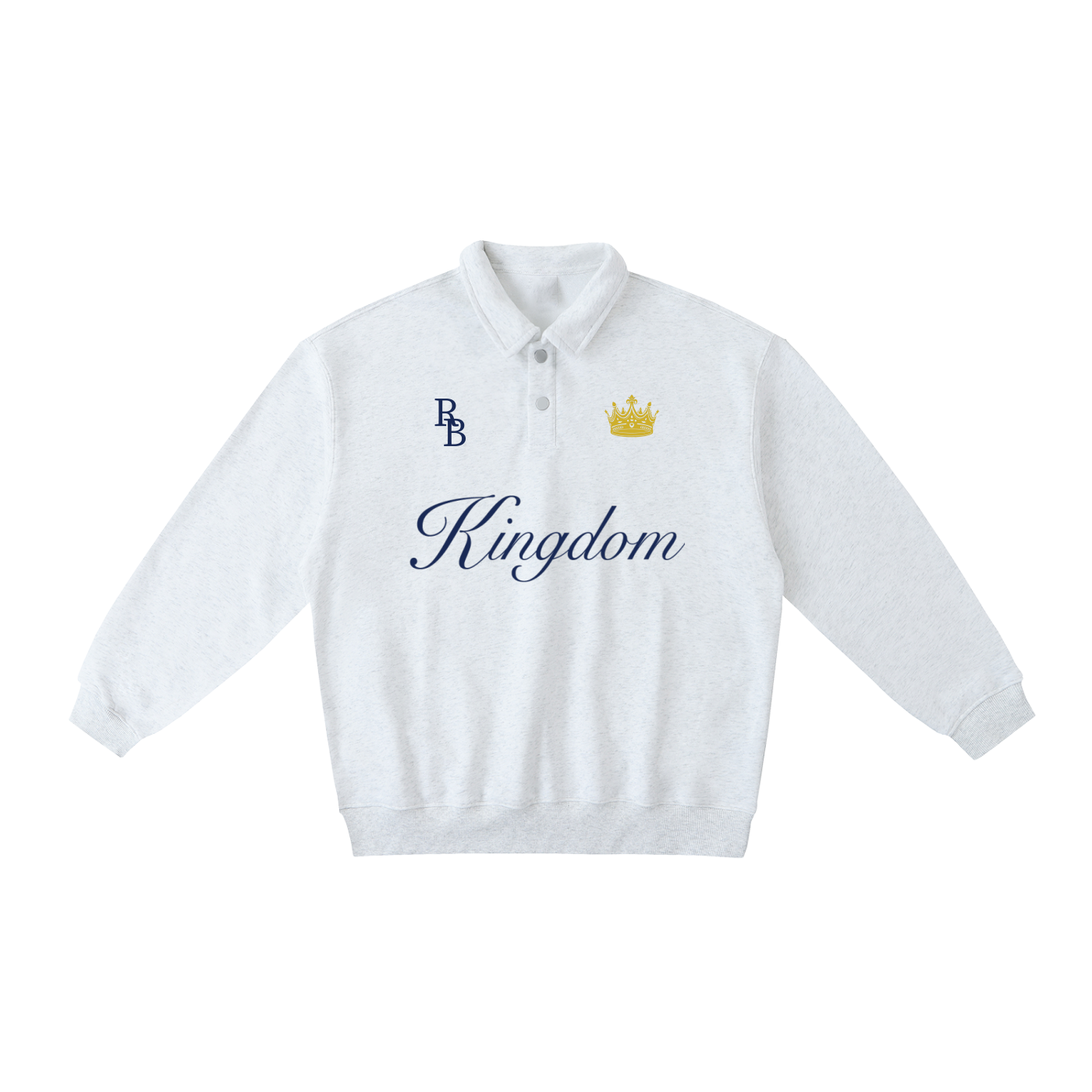 Kingdom Polo-Collar Sweatshirt