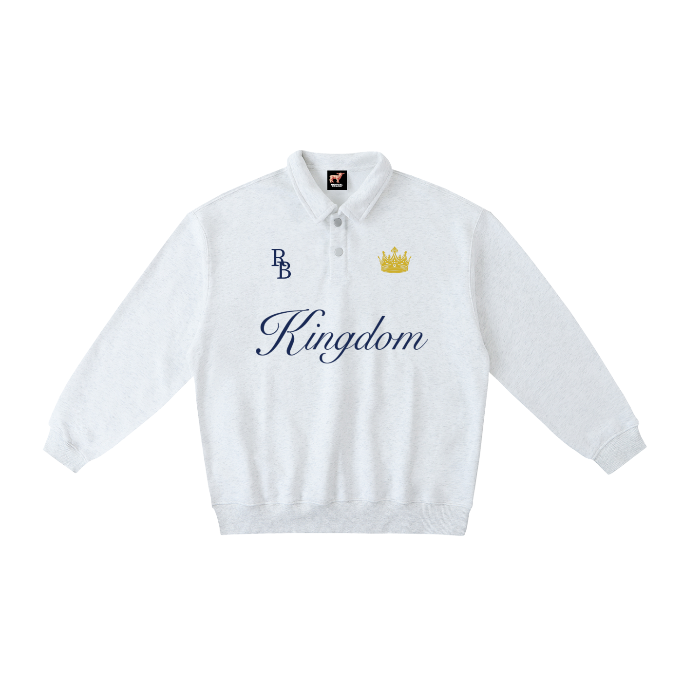 Kingdom Polo-Collar Sweatshirt