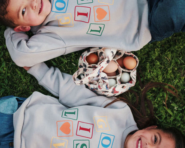 Kids God Is Love Sweater - oynx solomon collection