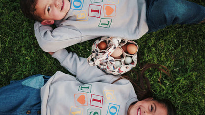 Kids God Is Love Sweater - oynx solomon collection