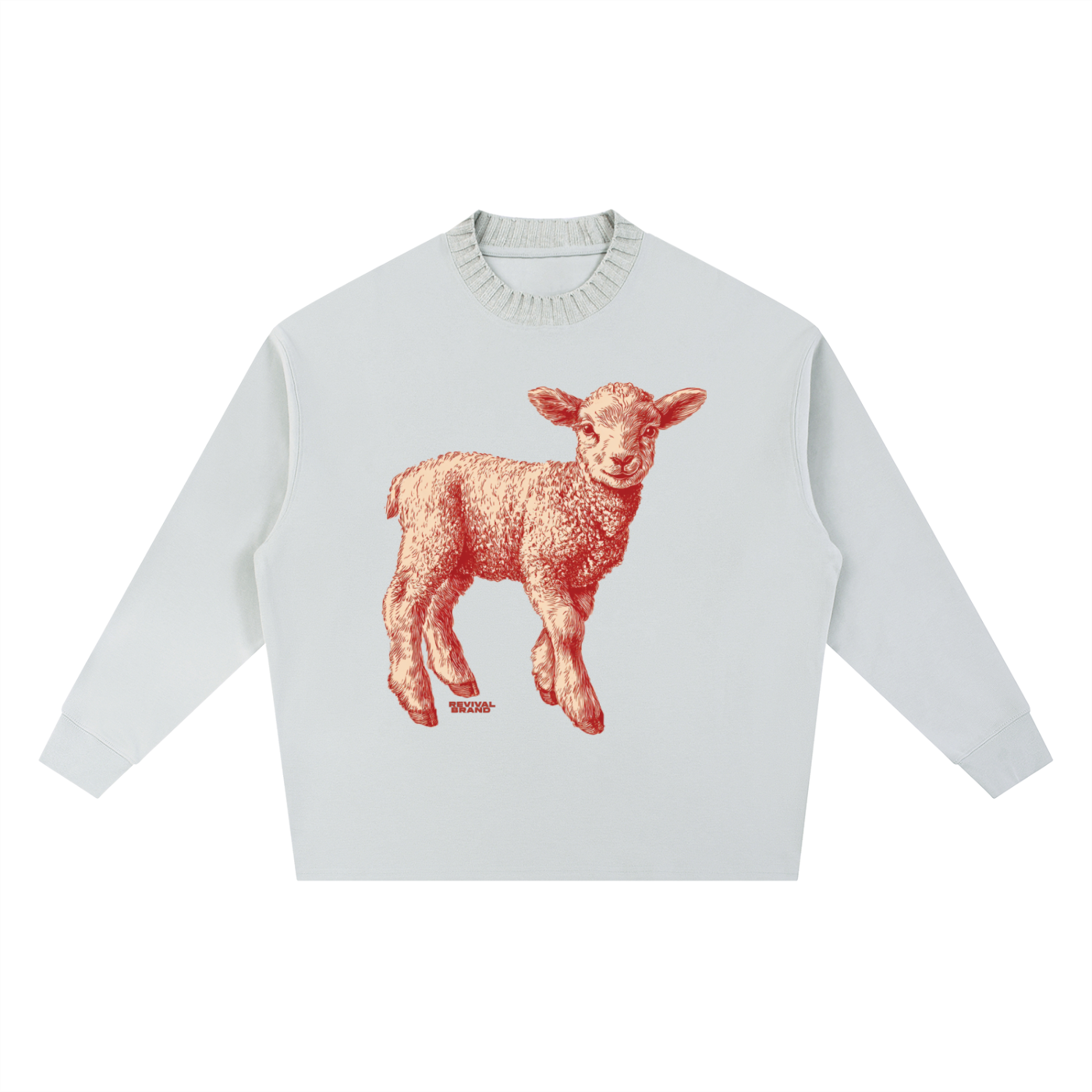 Christmas Lamb Oversize Sweatshirt