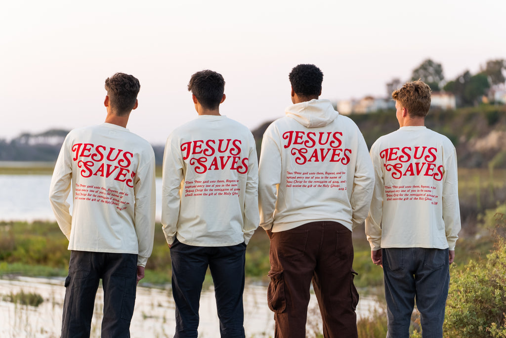 T-shirt à manches longues Jésus sauve