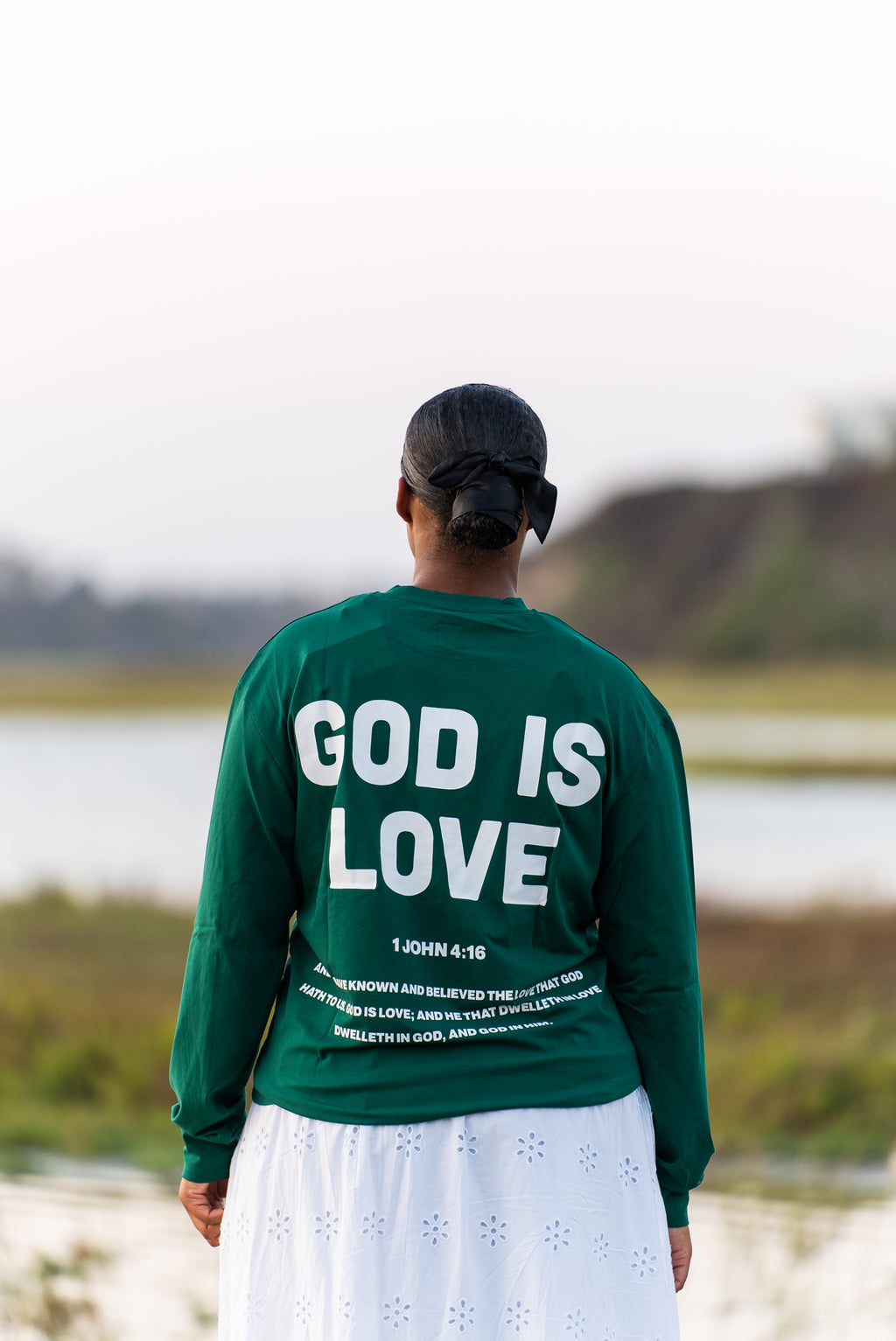 T-shirt à manches longues Dieu est amour