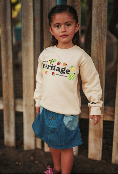 Kids Heritage Sweater - oynx solomon collection