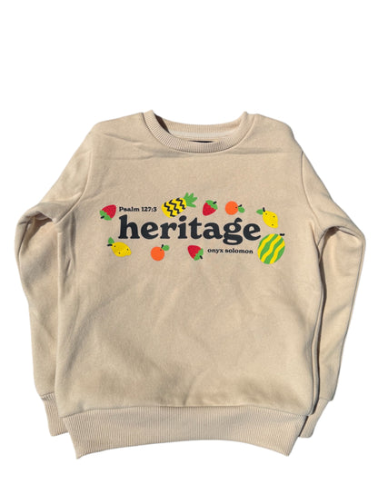 Kids Heritage Sweater - oynx solomon collection