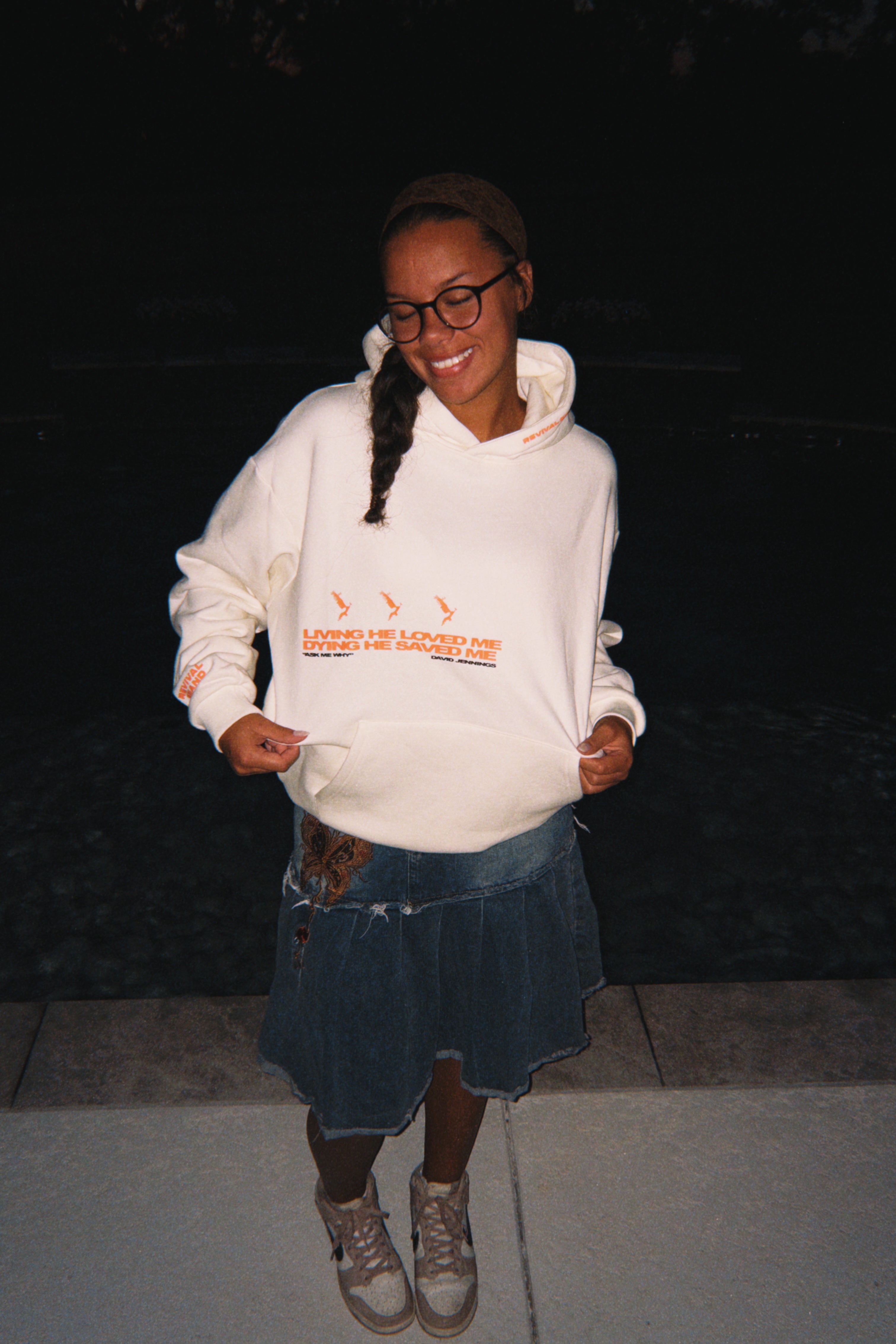 Living He Loved Me DRJ Hoodies