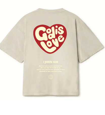 God Is Love Oversized Cortee Shirt