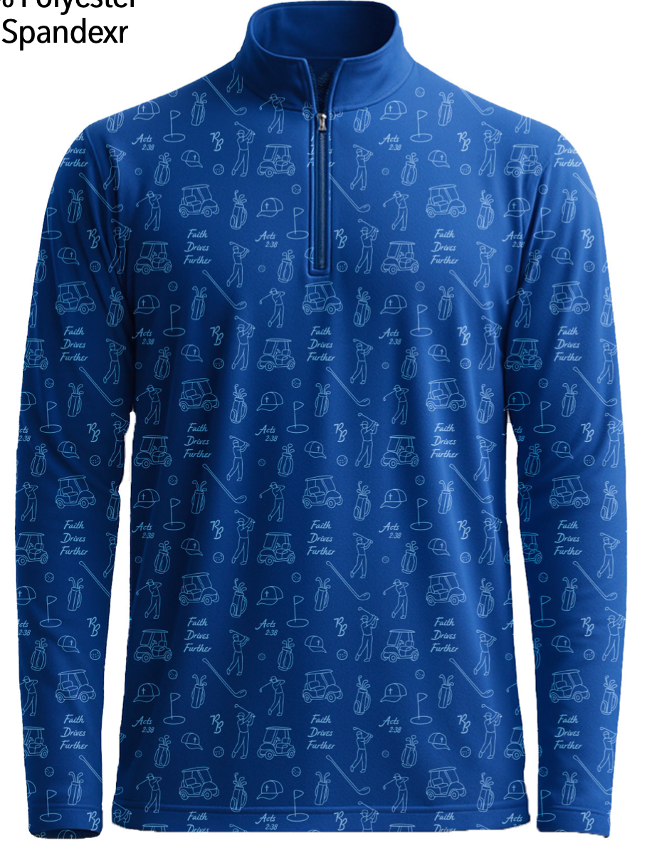 Mark's Fun Print Quarter Zipper