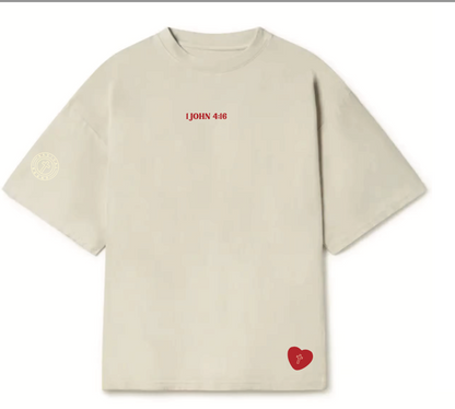 God Is Love Oversized Cortee Shirt